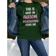 thumbnail image 2 of Awesome Policewoman Looks Like Sweatshirt Women -Smartprints Designs, Female Medium, 2 of 4