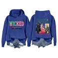 thumbnail image 1 of Wicked Sweat à Capuche Musical pour Femmes, Chandails en Molleton Wicked Femmes, Veste Chaude Design Graphique 3D, Bleu, L, 1 of 4