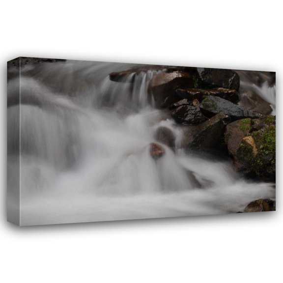 Logan Thomas 18x13 Gallery Wrapped Canvas Wall Art Titled - Stream Falls I