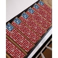 thumbnail image 3 of Independence Day Stair Treads Non Slip for Steps Patriotic Blue Red Flowers U.S. Flag Style 15 Pcs Reusable Adhesive Stair Runner Mats for Dogs Elders Carpet Treads Rugs for Staircase 8x30 In, 3 of 7