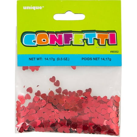 Foil Heart - (2 pack) Red Foil Heart Confetti