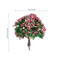 thumbnail image 4 of HEMOTON Artificial Mini Trees Plants for Miniature Garden Landscaping Decor 1 Set Simulation Plastic Tree Decoration for House Model Hibiscus Tree, 4 of 6