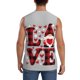 thumbnail image 4 of Fotbe Buffalo Plaid Love And Gnome Men's Camiseta sin Mangas Estampada para Hombres, Playera Casual para Gimnasio, Entrenamiento, Playa-Medium, 4 of 7