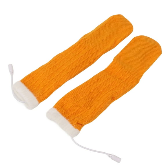 Heated Socks, 3 Temperature Gears Infrared Heating Component Foot Warming Socks Yellow For Winter For Men
