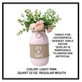 thumbnail image 3 of It's a Girl Mason Jar Centerpiece for Baby Shower Girl, Light Pink Painted and Distressed Mason Jar Wrapped In Burlap, Silk Flowers Included, Baby Shower Decorations for Girl, Baby Shower Centerpiece, 3 of 4
