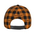 thumbnail image 4 of Baseball Cap, halloween elements plaid Trucker Hats Women Dad Hat for Workouts - Baseball hat Adjustable Size, 4 of 7