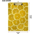 thumbnail image 3 of FMSHPON Lemon Slices Clipboard Hardboard Wood Nursing Clip Board and Pull for Standard A4 Letter 13x9 inches, 3 of 8
