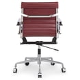 thumbnail image 5 of Meelano Vegan Leather Mid-Back Office Chair with Arms, 5 of 5