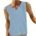 thumbnail image 1 of AherBiu Womens Summer Tank Tops Basic Comfy Loose V Neck Tee Shirts Solid Color Sleeveless Camis Tops, 1 of 7