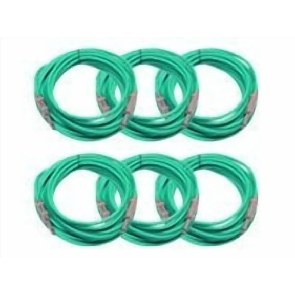 Seismic Audio SASTSX-25 - Audio cable - mono jack male to mono jack male - 7.6 m - shielded - green (pack of 6)