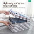 thumbnail image 2 of 2026 Upgraded Stackable Clothing Organizer, 5/10 PCS Folding Board System for Shirts Pants Spring Summer and Autumn Clothing, Space-Saving Lightweight Durable (5, White), 2 of 8