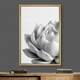 thumbnail image 2 of IDEA4WALL Framed Canvas Wall Art Blooming Succulent Botanical Art Black And White Desert Plants Floral Photography Print Rustic Minimal for Living Room, Bedroom, Office - 24"x36" Natural, 2 of 5