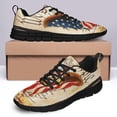 thumbnail image 4 of God And Country Patriotic American Flag Shoes for Men Women Running Shoes Lightweight Walking Sneakers Mesh Athletic Sport Shoes Black Size 7, 4 of 5