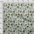 thumbnail image 3 of oneOone Viscose Jersey Light Mint Green Fabric Floral Sewing Material Print Fabric By The Yard 60 Inch Wide, 3 of 4