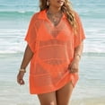 thumbnail image 2 of Idoravan Beach Cover Ups for Women Crochet Swimsuit Coverup for Women Bathing Suit Cover Ups Crochet Beach Dress Hollow Out Bikini Cover Up Dresses, 2 of 6