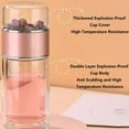 thumbnail image 3 of Glass Infuser, 2026 Upgraded 3-in-1 Design Glass Infuser Built-in Filter Tea Infusifie, Portable Double layered Tea Cup With lid, Suitable For Family, Sports And Travel, 3 of 6
