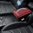 thumbnail image 5 of HOZVOMI Universal Leather Car Armrest Box Pad - Memory Foam Center Console Cover for SUVs, Trucks, & Vehicles (Gray, Red, Black, White, Brown), 5 of 7