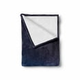 thumbnail image 2 of Navy Soft Flannel Fleece Blanket, Ombre Style Deep Sea Ocean Underwater Themed Digital Colored Graphic Design Art Print, Cozy Plush for Indoor and Outdoor Use, 50" x 60", Dark Blue, by Ambesonne, 2 of 6