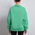 thumbnail image 5 of Mock Neck Sweatshirt Women 2026 Fall Fashion Oversized Turtleneck Pullover Fleece Long Sleeve Sweatshirts Tops,Green M, 5 of 7