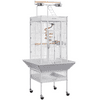Yaheetech 61.5'' H Rolling Metal Bird Cage, White