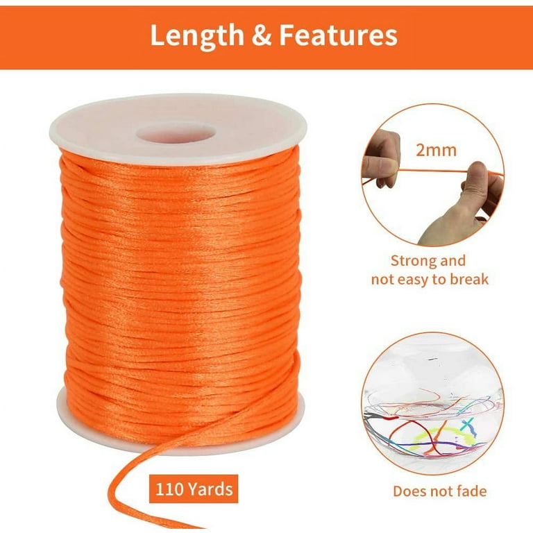 Macrame Cord, 2mm X 110 Yd (about 100m) 100% Natural Cotton Soft
