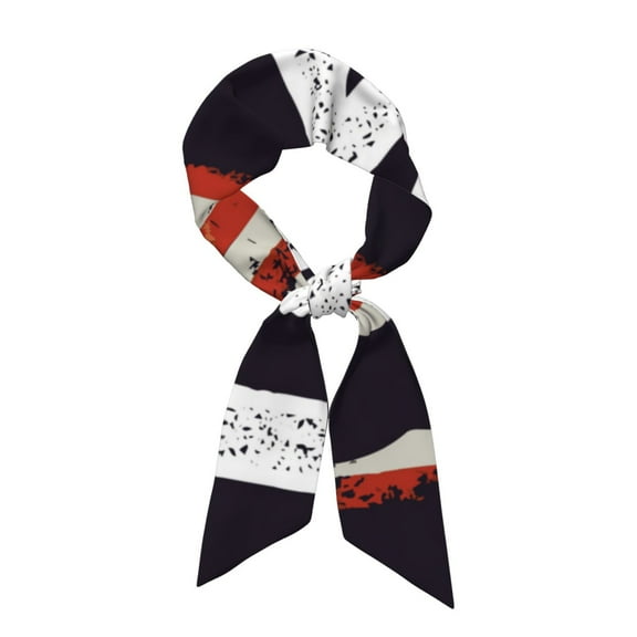 Easygdp Veterans Day2 Neck Scarf Printed Scarves Head for Women'S Fashion Satin Scarfs For Bag Hair for Dating, Travel