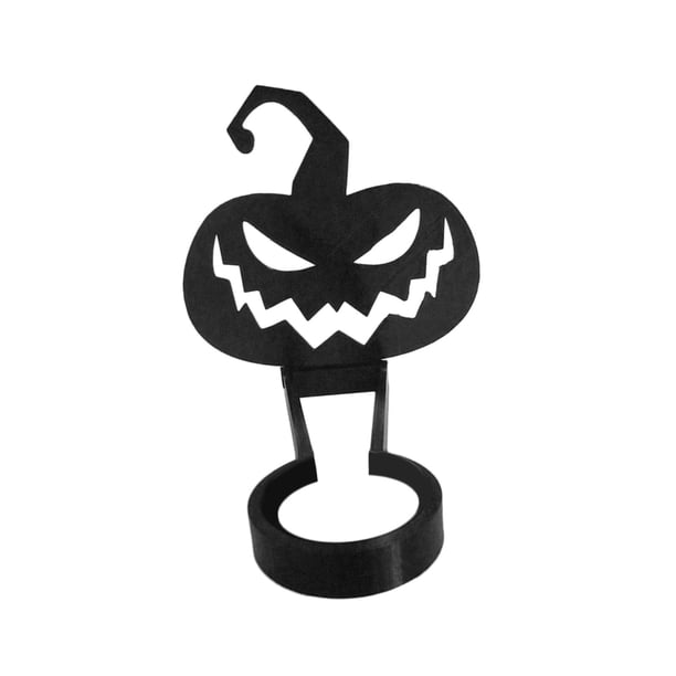 Portavelas de sombra, adorno de atmósfera de terror de Halloween, candelabro creativo de proyección para fiestas, festivales, decoración de mesa Estilo D
