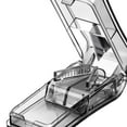 thumbnail image 4 of ZheElen Multiple Pill Cutter Case Box splitter Portable Useful Holder only with press lightly,this Transparent Black, 4 of 6