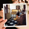 thumbnail image 6 of 3dRose, The Music Lesson, c. 1662 by Johannes Vermeer, Girl at the Piano, 1 Greeting Card with envelope, 6 of 6