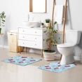 thumbnail image 5 of 2 Piece Soft Bathroom Rug Set Candy Canes and Christmas Stockings Bath Mat and U-Shaped Toilet Contour Rug (16"x24"+20"x24"), 5 of 5
