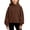 Brown, variant on Hzzrkos Girls Corduroy Mock Neck Sweatshirt Long Sleeve Casual Pullover Tunic Top Soft Textured Shirt with Side Slit Hem Relaxed Daily School Travel Wear Pink