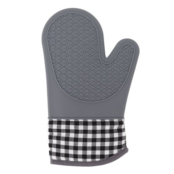 Guantes de silicona y algodón resistentes al calor para horno, cocina, panadería y hotel.