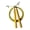 Golden, variant on Aluminum Alloy Speed Jump Rope with Steel Wire Cable, Adjustable Length for Fitness