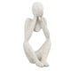 thumbnail image 5 of Estatua de pensador de resina, figura de pensador abstracto, decoración de estilo pensador para sala de estar, oficina, estante de libros, enfoque de piedra arenisca, 5 of 5