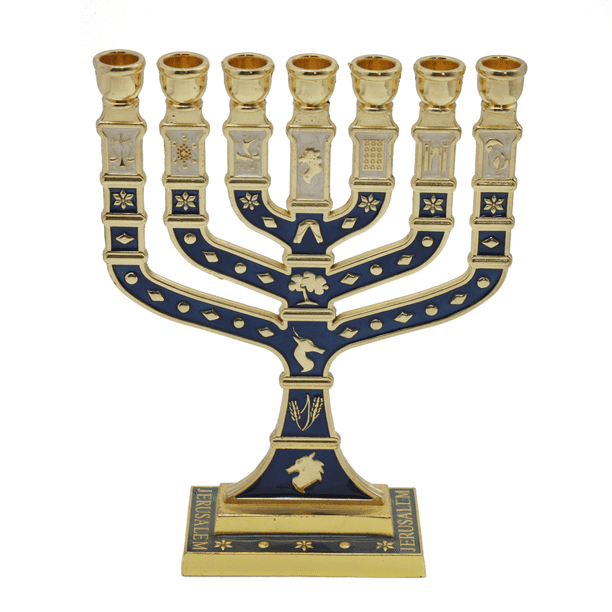 Candelabro de 7 cabezas de regalo Candelabro de epoxi de doble cara dorado Candelabro de artesanía de regalo