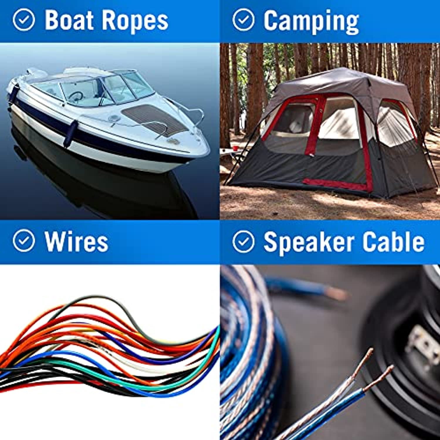 Hot Knife Rope Cutter for Heated Nylon Strap Cutting Marine Grade Lines Heat and Sealing Tool