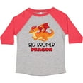 thumbnail image 3 of Inktastic Big Brother Cute Red and Orange Dragon Boys Toddler T-Shirt, 3 of 5