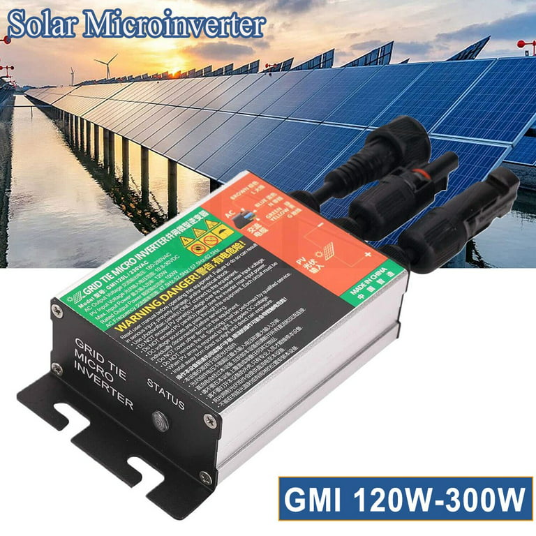 JINGT 120W-300W Solar Microinverter Mppt Grid Tie Pure Sine Wave Inverter  Dc18-50V 