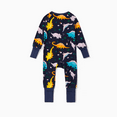 thumbnail image 6 of PatPat Baby Boy Clothes Bamboo Baby Pajamas Footed & Footless 2-Way Zipper Footies Sleep N Play Pajamas Dinosaur Gift for Baby Boys Newborn 0-3 Months, 6 of 9