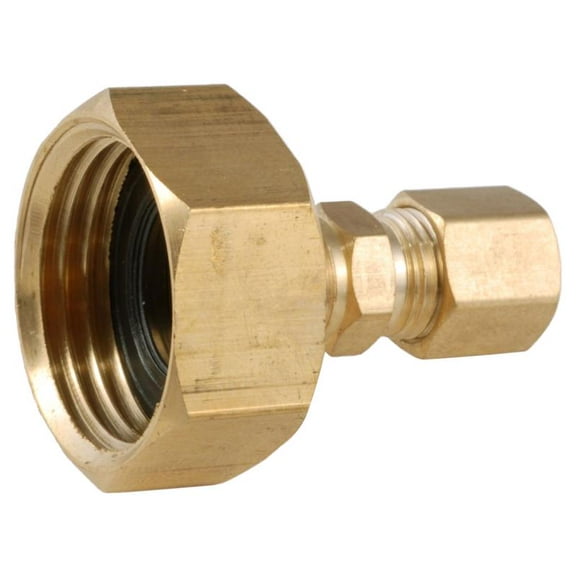 Anderson Metals 1/4 in. Compression in. X 3/4 in. D Female Hose Thread in. Brass Adapter