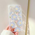 thumbnail image 4 of Compatible with iPhone 11 Pro Max Case with Flower Cute Strawberry Lace Design for Girls Woman TPU Protective Slim Shockproof Floral Case for iPhone 11 Pro Max-Blue, 4 of 4
