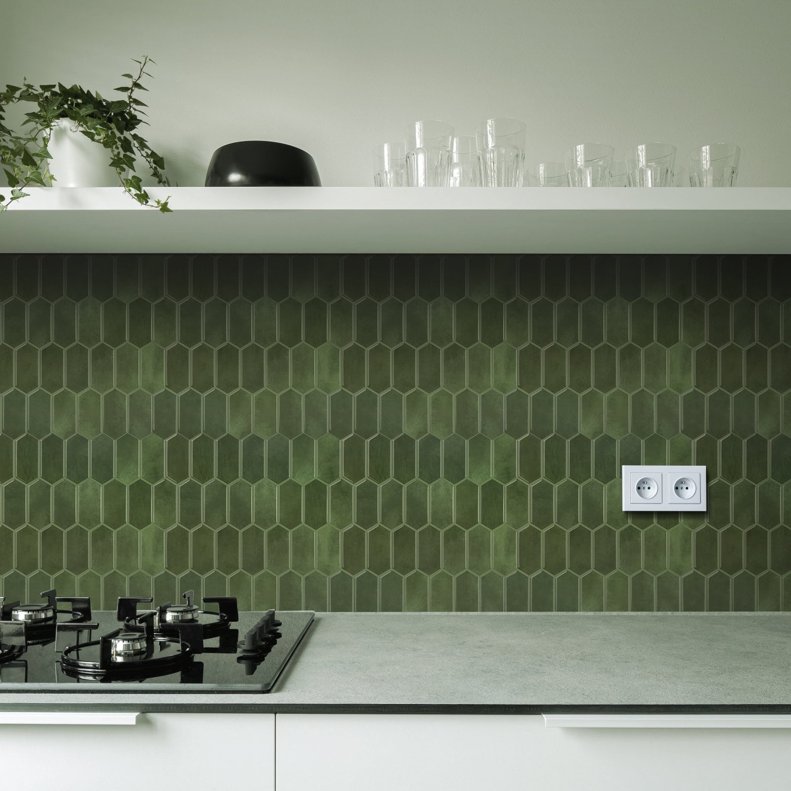 Peel and Stick Backsplash 3D Stick On Vinyl Sticker Thicker Upgrade Waterproof Mosaic Tiles 12 X 12 Inch (Set Of 10)