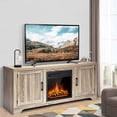 thumbnail image 3 of Gymax Meuble TV avec Foyer de 58 Pieds', Armoire de Rangement avec Foyer Électrique de 18 Pieds' 1500W, 3 of 9