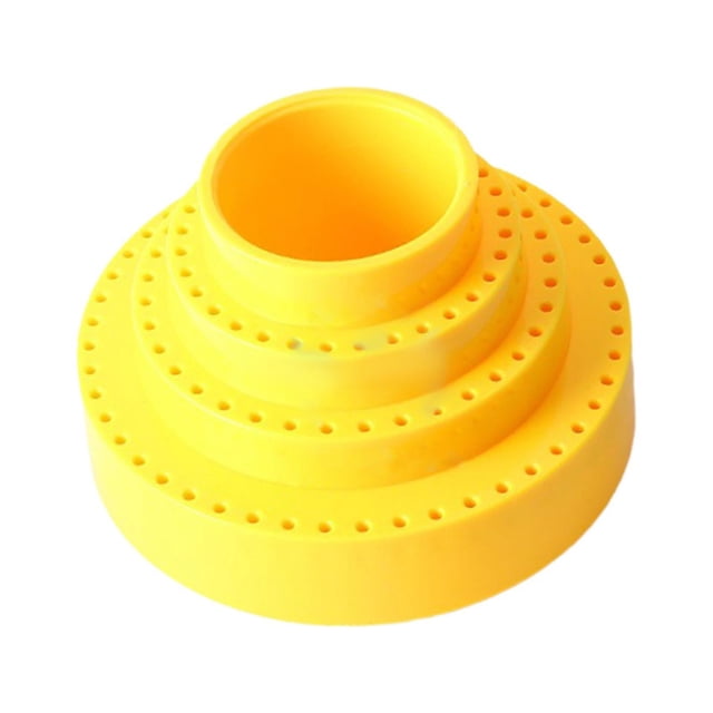 Organizador de BROCAS profesional perfecl caja de almacenamiento de BROCAS de manicura redonda Amarillo