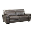 thumbnail image 2 of EK020 Taupe (Brown) Color With Italian Leather Sofa, 2 of 3