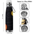 thumbnail image 3 of Galaxy 29oz Stainless Steel Insulated Thermos with Tea Filter, 360° Printed Travel Bottle, Leakproof BPA-Free Flask with Anti-Slip Base, 304 Inner & 201 Outer, Vacuum Cup, Starry, 3 of 6