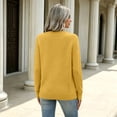 thumbnail image 5 of UDAUDU Sweaters for Women Long Sleeve Lightweight Crew Neck Soft Knit Wool Blend 2026 Fall Winer Business Tops L, 5 of 9