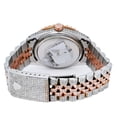 thumbnail image 6 of Pre-Owned Rolex Datejust 36MM 1601 Pink Mother of Pearl Roman Diamond Dial Diamond Bezel Two Tone Rose Gold Full Diamond Jubilee Bracelet, 6 of 9