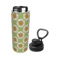 thumbnail image 2 of Yiaed Daisies Flowers Print Sports Insulated Kettle Bottle Reusable Stainless Steel Insulated Cup, Outdoor Portable Casual Stainless Steel Insulation Cup, 2 of 7