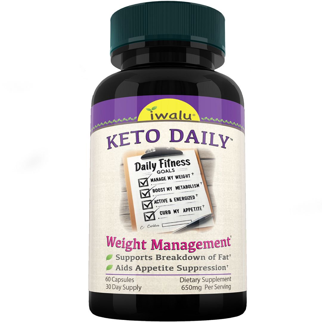 Keto Daily | Advanced Weight Loss Pills - Ketogenic Metabolism Support | Premium Weight Management Supplement to Support Your Body-Composition Goals | 60 Vegan Capsules | NSF Certified - iwalu USA